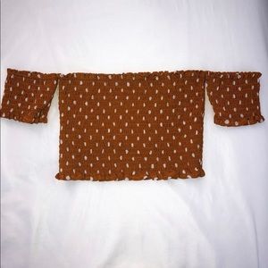 Off the shoulder crop top from shein